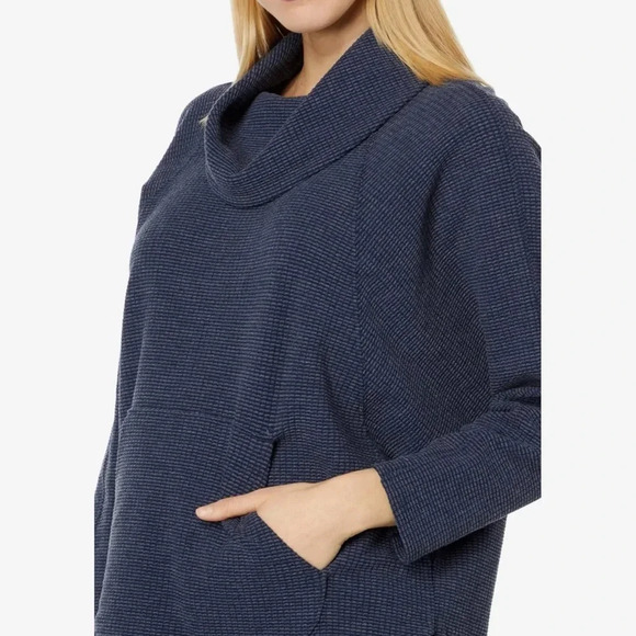 Lilla P Textured Waffle Oversized Easy Turtleneck - Picture 2 of 10